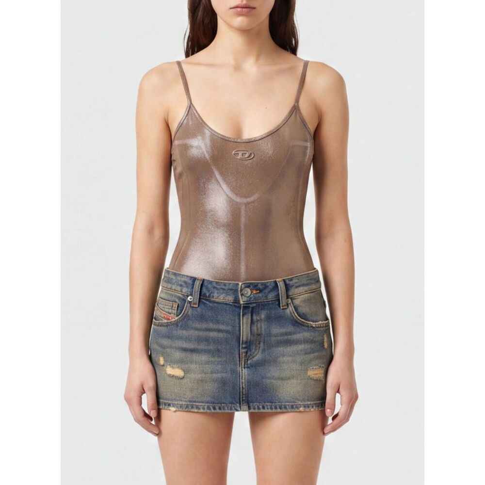 Diesel Top Woman Gold